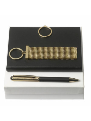 Set Nina Ricci Black (Classic ballpoint Pen, Note Pad A6 & Key Ring)