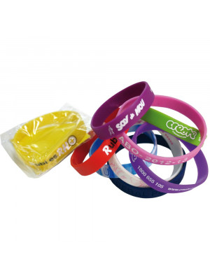 Standard 12Mm Silicon Wristbands (Indent Only)