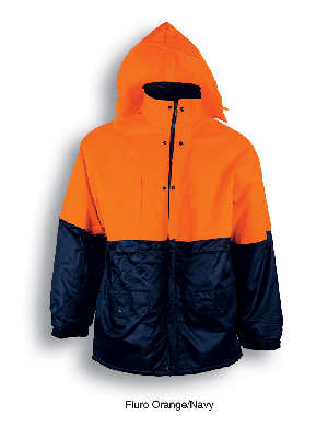 Unisex Adults Hi-Vis Polar Fleece Lined Jacket