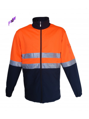 Unisex Adults Hi-Vis Soft Shell Jacket With Reflective Tape