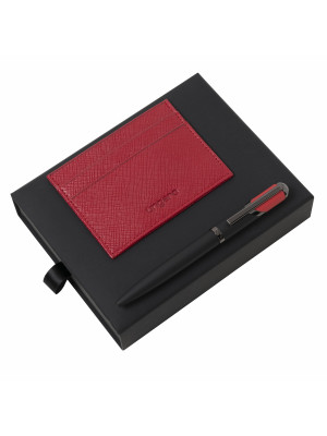 Set Cosmo Red (ballpoint Pen & Card Holder)