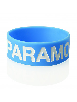 Extra Wide Silicone Wristband with Colour Infill