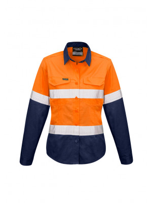 Womens Rugged Cooling Taped Hi Vis Spliced Shirt