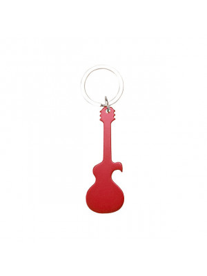 Guitar-shaped keychain