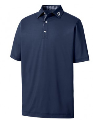 FJ Athletic Fit - Lisle Solid Gingham Trim Shirt