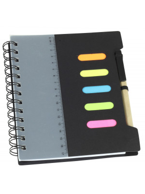 Large Notebook With Pen & Ruler