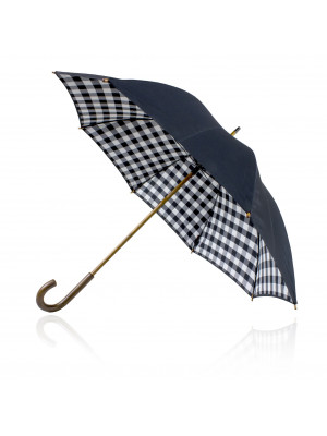 Umbrella 58cm Double Canopy Shelta Black Check