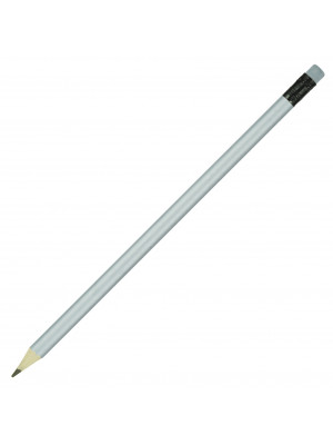 Pencil Sharpened Coloured Eraser - All Silver