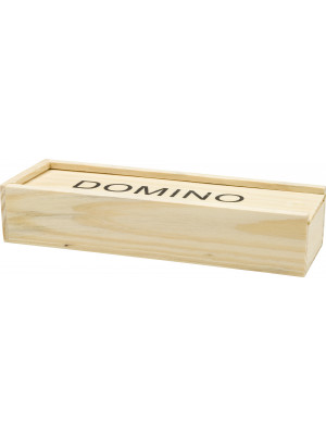 Wooden box with domino game Enid