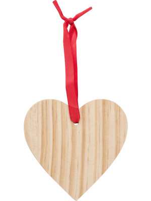 Wooden Christmas ornament Heart Einar
