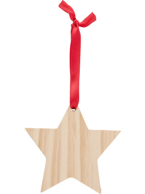 Wooden Christmas ornament Star Caspian