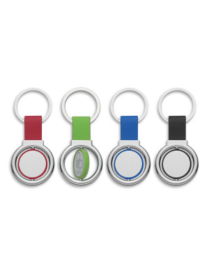Circular Metal Spinner Key Ring