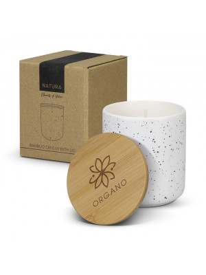 NATURA Candle with Bamboo Lid