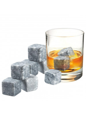 Whisky Rocks Set With Velvet Pouch Magnetic Gift Box - Set of 9 AVANTI
