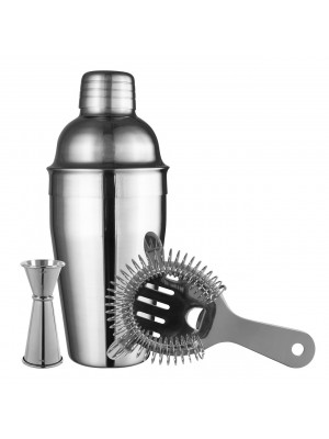250ml/350ml/550ml Stainless Steel Cocktail Shakers Cocktail Martini Drink Hand  Shaker Bar Fancy Jug Cocktail Wine Mixer Party Bar Kit Set