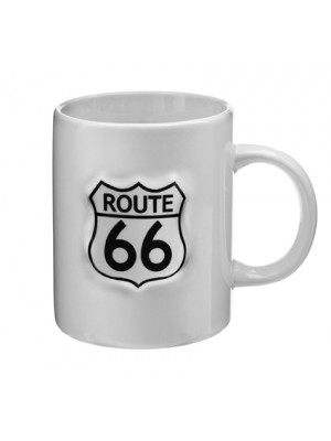 Route 66 Ceramic Mug With Embossed Logo In Presentation Box