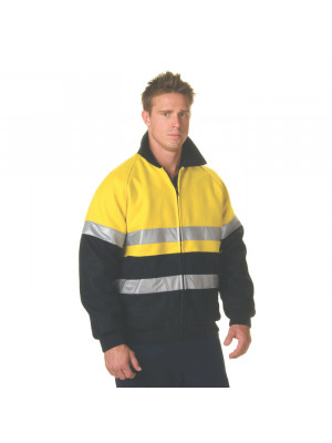 HiVis Two Tone Bluey Bomb er Jacket with CSR R/Tape