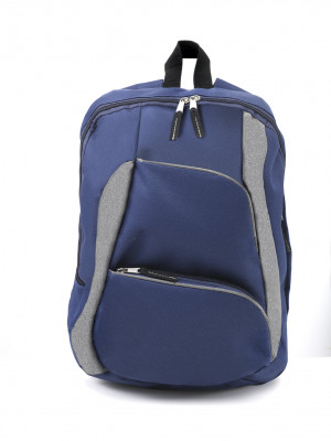Backpack In A Two Tone Fabric