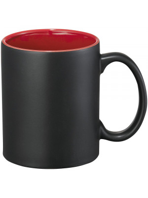 Ceramic Mug Black Red