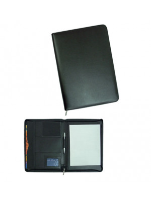 A4 Folder With Pad - Soft Leather
