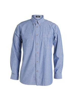 Long Sleeve Cotton Chambray Shirt