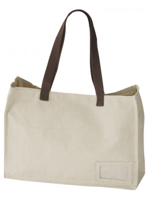 Jute Tote Bag With Id Tag