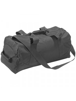 Large Black Polyester Sports Bag