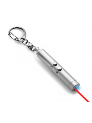 Key Holder With A Class One Laser And One White LED Light
