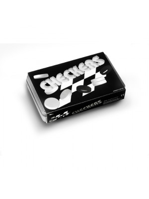 Checkers Game In A Silver Tin Box