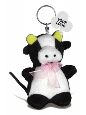 Plush Toy Cow With A Key Holder