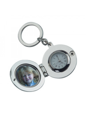 Picture Locket With Clock Keyring