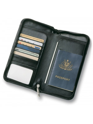 The Range Leather Travel Wallet