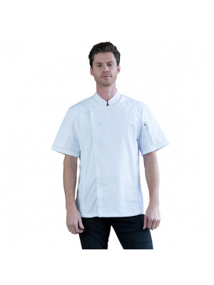 Aussie Chef Alex Zipper Chef Jacket White