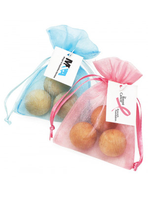 Scented Timber Orbs In Organza Gift Bag