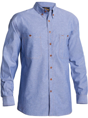 Chambray Traditional Fit Shirt - Blue