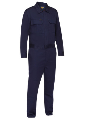 Work Coverall with Waist Zip Opening - Navy