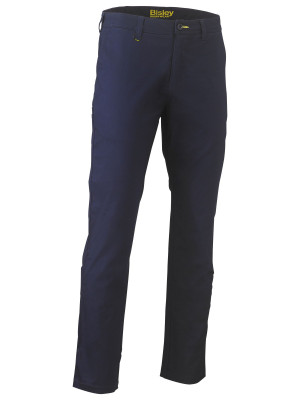 Stretch Cotton Drill Work Pants - Navy