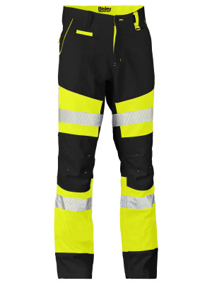 Taped Biomotion Two Tone Pants - Black/Yellow