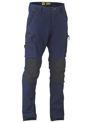 Flx & Move Stretch Utility Zip Cargo Pants - Navy