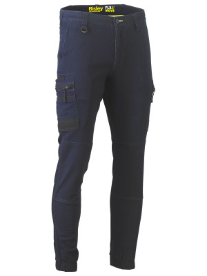 Flx and Move Stretch Cargo Cuffed Pants - Navy