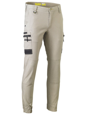 Flx and Move Stretch Cargo Cuffed Pants - Stone