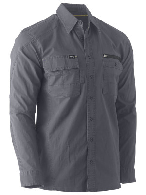 Flx & Move Utility Work Active Shirt - Charcoal
