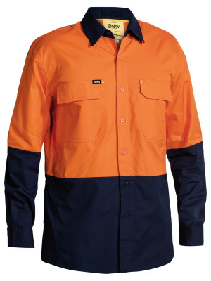 X Airflow Hi Vis Ripstop Shirt - Orange/Navy