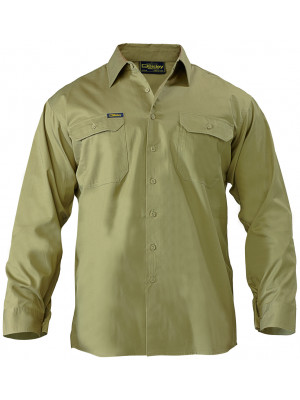 Cool Lightweight Drill Shirt - Gusset Cuff Long Sleeve