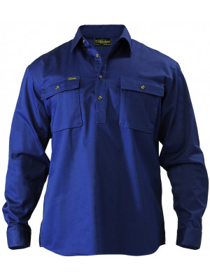 Gusset Cuff Cargo Drill Shirt - Long Sleeve