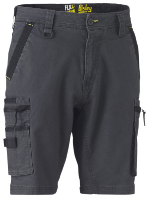 Flx & Move Stretch Utility Zip Cargo Short - Charcoal