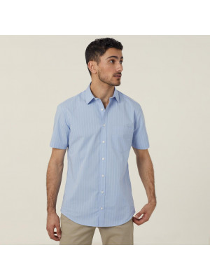 Avignon Pinstripe Short Sleeve Mens Shirt