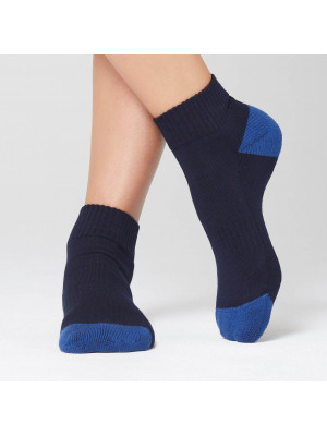 Bamboo Sports Sock Ankle Length Contrast Heel