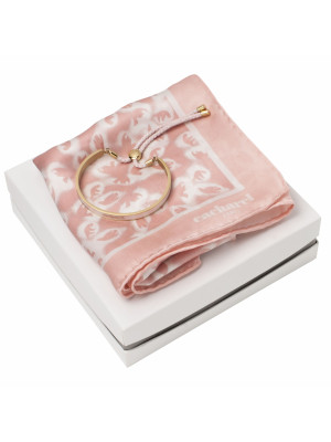 Set Cacharel Light Pink (bracelet & Silk Scarf)