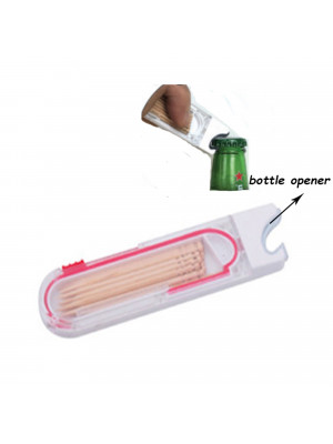 Toothpick dispenser with Bottle Opener